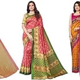 yashika Women's Combo Art Silk Printed Saree With Unstitched Blouse Piece |saree for Women | saree combo | New Sari | Latest Saree_C_106_AIR_PECH_ALIFA_PNK_PORVI_MSTRD-picture-43