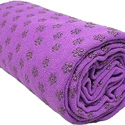 Black gold The Finer Touch Premium Microfiber Yoga Towel Mat for Hot Yoga, Fitness, Exercise, Pilates | Machine Washable - Purple-image-19