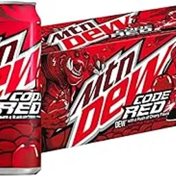 MountainDew Code Red Cherry Flavoured Soft Drink, 355ml Cans, Pack of 6 x 355ml (Imported)-image-86