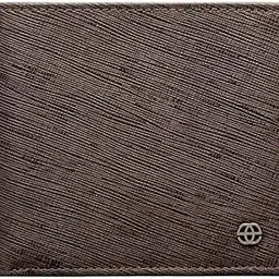 eske Zac - Men's RFID Protected Saffiano Leather Wallet | Slim Bifold Design with 12 Card Slots, ID Slot, 2 Note Compartments, 2 Slip Pockets | Stylish and Durable Wallet for Men (Brown Saffiano)-picture-54