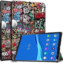 Robustrion Faux Leather Smart Trifold Hard Back Flip Stand Case for M10 FHD Plus TB-X606F / TB-X606X [1st and 2nd Gen] 10.3 inches Tablets - Hippy-image-1