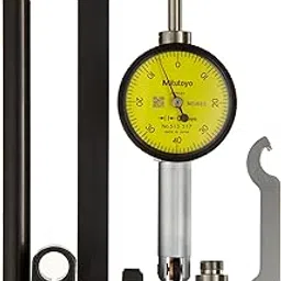 Mitutoyo 513-517T Pocket Type Dial Test Indicator, Full Set, Horizontal Type, 8mm Stem Dia, Yellow Dial, 0-40-0 Reading, 33mm Dial Dia, 0-0.8mm Range, 0.01mm Graduation, -0.008mm Accuracy-image-47