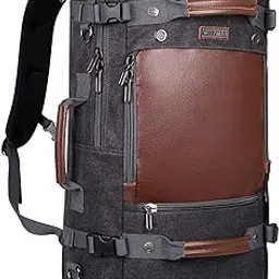 witzman Travel Backpack for Men Carry on Luggage Backpack Large Man Canvas Rucksack with Shoe Compartment-picture-12