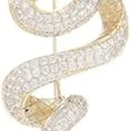 mht by mohit Zodiac Snake Brooch | Fashion Pin for Suits & Coats | Exquisite Year of the Snake Lapel Pin | Stylish Minimalist Brooch for Men & Women-picture-29