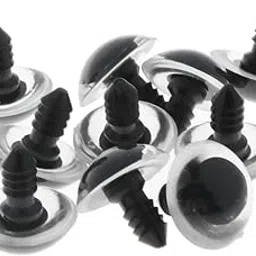 Club Bollywood®10pcs PVC Safety Toy Eyes + Glitter Nonwovens + Washer 18mm Dark Blue| Stuffed Animals | Other Stuffed Animals|10 Pieces Round ABS Clear Safety Eyes-picture-22