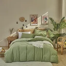 Houseri Sage Green Fluffy Comforter Set Queen Ligth Green Comforter Bedding Sets Full Size Green Sherpa Comforter Velvet Bedding Flannel Fuzzy Quilt Warm Queen-image-15