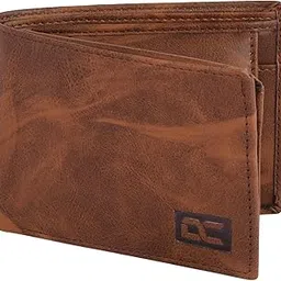 dezire crafts Premium Leather Wallet for Men | 2 ID Windows | Hidden Pockets | Coin & Card Organizer | Timeless Design | Gift for Men (Brown O)-picture-22