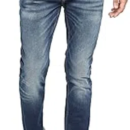 spykar Men Dark Blue Cotton Regular Fit Narrow Length Jeans (Rover)-picture-12
