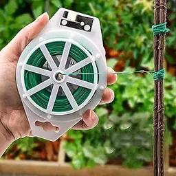 Singhal Twist and Tie Wire Cutter, 50 Meter Tying Thread, Garden Tools, Plant Support Twine, Green Tie, Plastic-picture-16