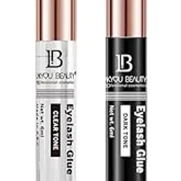 Lakyou Beauty Eyelash Glue | Clear & Dark Tone | Long Lasting | Latex Free | Pack of 2-picture-36