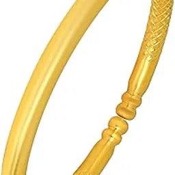 memoir Gold plated Criss Cross Design freesize open adjustable Kada cuff bangle bracelet jewellery for Women and Men-picture-12