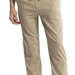 snitch Men Trousers | Relaxed Fit Plain Design | Cotton Blend & Textured Fabric with Drawstring Closure for Casual & Resort Wear-picture-25