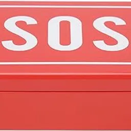 SOS Lifeguard Box Outdoor Emergency Box Camping Stainless Steel Tool Box Survival Survival Gear Bright Red Color-picture-20