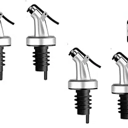 Miramar Oil Bottle Cap for Pour Oil, Olive Oil, Vinegar, Wine or Salad Dressing Bottle Dispenser for Home and Kitchen Leak-Proof - (Pack of 4)-image-83