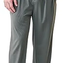 snitch Men Casual Trousers | Straight Fit Pleated Front with Turned-Up Hem | High-Stretch Nylon Blend for Comfort & Durability | Perfect for Everyday Wear-picture-24