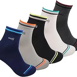 one8 By Virat Kohli Moisture Management Ankle Length Socks For Men | Gym, Running, Workout, Fitness | Polyester And Nylon | Multicolor | Pack Of 5-picture-44