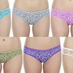 fims - fashion is my style Women's Cotton Panties (Pack of 6) (FLOWERPANTY-PACKof6-Size-XL-Multicolor-X-Large)-picture-20