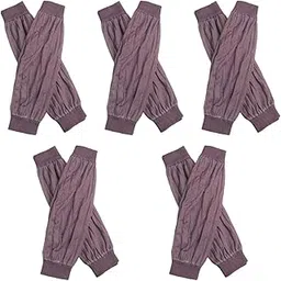 MERISHOPP 5 Pairs Arm Sleeves Covers Arm Protectors for Outdoor Work Gardening Cooking Red-picture-19