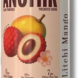 ANOTHR Litchi Mango - Plant-based prebiotic drink | 330ml can | 7gm Fiber | 0gm Added Sugar | Gut-friendly Cold Drink (Pack of 6, 330ML)-image-47