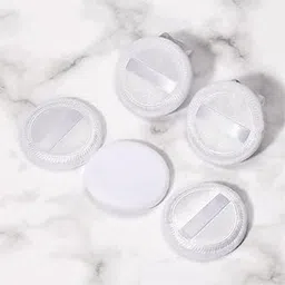 5Pcs Cotton Makeup Powder Puff with Strap Blush Loose Powder Blending Puff White | Sponges Applicators & Cotton | Makeup Tools & Accessories | Makeup-picture-21