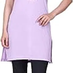 Long Cotton T-Shirt for Women-image-1