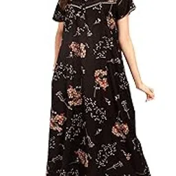 av2 Women Printed Cotton Nightwear Nighty|Womens Night Wear Maxi -7289-picture-30