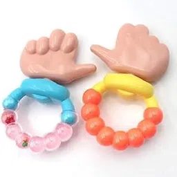 Moppets Baby Bliss Pure Siliconethumb Infant, Multicolor Teether With Rattle Ring - For Thumb Suckling Babies-picture-12