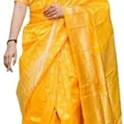 anjaneya sarees Designer Solid Kanjivaram Woven Banarasi Silk Saree-picture-14
