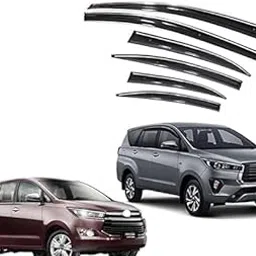 Car Rain Wind Door Visor with Chrome line Side Window Deflector (Crysta(Set of 6)-picture-29