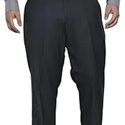 hardsoda by The Indian Garage Co Men Plus Size Regular Fit Checkered Mid-Rise Stretchable Trousers-picture-39