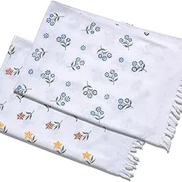 Printed Gamcha Big Towels for Bath Extra Large Size 75 X 150 Cm|Travel Friendly Towel for Men Cotton|Very Thin Head Bath Towel for Women|Table Décor|Combo Pack of 2-picture-24