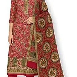 rosaniya ShEmpire Spun Wool Kashmiri Printed Salwar suit for Women with Shawl for Winter wear (GOLD1001_Unstitched_Dark Magenta)-picture-37