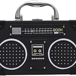 newphoria P40 Vintage Radio-Inspired Hand Bag for Women - Retro Boombox Design Shoulder Bag with Adjustable Sling Strap, Stylish Ladies Purse, Trendy Side Bags for Women, Unique Handbags for Travelling-picture-33