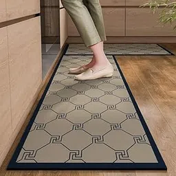 Dravizon Kitchen Mat [2 Pack] Padded Comfort Anti Fatigue Mat Non-Slip Kitchen Rugs and Mats Waterproof Memory Foam Kitchen Rug Standing Office Kitchen (3D)-picture-11