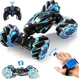 Heattack RC-Stunt-Car-2.4GHz-4WD-Remote-Control-Gesture-Sensor-Toy-Cars-Double-Sided-Rotating-Off-Road-Vehicle-360°-Flips-With-Lights-Music-Toy-Cars-For-Boys-&-Girls-Birthday, Multicolor-image-16