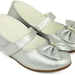 neska moda Synthetic Leather Ballerinas/Belly Sandal/Booties for Baby Girls (Silver)-BT3293-picture-22