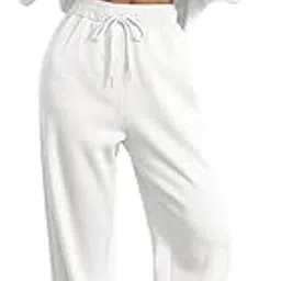 dockstreet Women's/Unisex ONESOPEN Bottom Drawstring Pure Cotton Stretchable Baggy Jogger Pants-picture-46