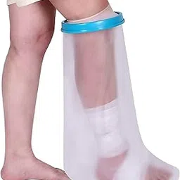 Piercell Professional Waterproof Leg Cast Cover, Medical Grade Silicone Seal, Reusable Shower Protector for Knee, Foot, Ankle Injuries (WATERPROOF CAST COVER LEG)-picture-19