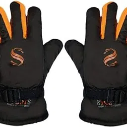 V4U Boy's Special Anti Slip Snow Proof Soft Stylish Warm Winter Gloves for Riding, Cycling, Byke (Multicolor, Free Size)-picture-35