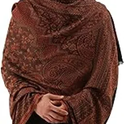 pashmoda Men Jamawar Shawl, Authentic Kashmiri Luxury Pashmina Style Shawl, Stole, Medium Size for Gents, (Size: 101x203 CM)-picture-54