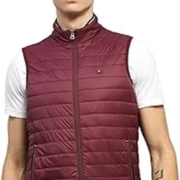 monte carlo Mens Solid Mock Neck Sleeveless Jacket (224066706)-picture-24