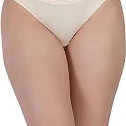 Women Viscose Lycra Cotton Thong Panty | Soft, Stretchable & Shiny Underwear for Women | Stylish Everyday Innerwear Light Beige-image-73