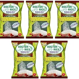 Doctor Rice Diabetic-Friendly Sugar-Free Rice, 1 kg Pack, 5-Pack Bundle-picture-30