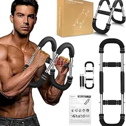 FIRAWER Twister Arm Trainer, Adjustable Resistance Chest Workout Equipment for Men Women, Forearm Biceps Triceps Chest Thigh Exerciser, Portable Spring Home Workout Bar-picture-26