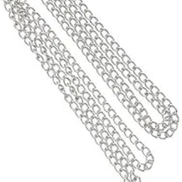 ZOOMELLA 2x Bag Shoulder Bag Handbag Handle Replacement Chain Strap Silver-image-3