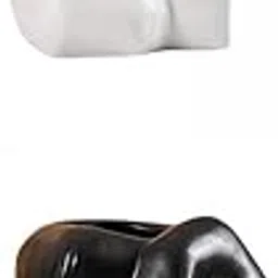 Merishopp 2Pcs Fist Shaped Ceramic Flower Simple Modern Matte for Home Decor-picture-30