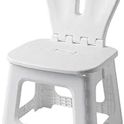 CALANDIS Kitchen Stool with Back Support Footstool Step Stool for Home Hiking Bedroom-image-14