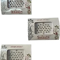 Swastik Bindies Golden, Silver, Multi Stone Bindies for Women & Girls Pack of 3, Fancy Bindi for Women-image-74