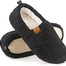 bekingstar Women Cozy Faux Curly Fur House Memory foam Slippers Ladies Fuzzy Closed Back Indoor Bedroom Shoes-picture-39