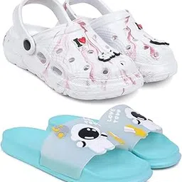 pampy angel Combo Pack of 2 Slipper/Flip Flops/Slides/Clogs/Sandals with Adjustable Back Strap for Women (WCL-LGirl,Tra-Space)-picture-41